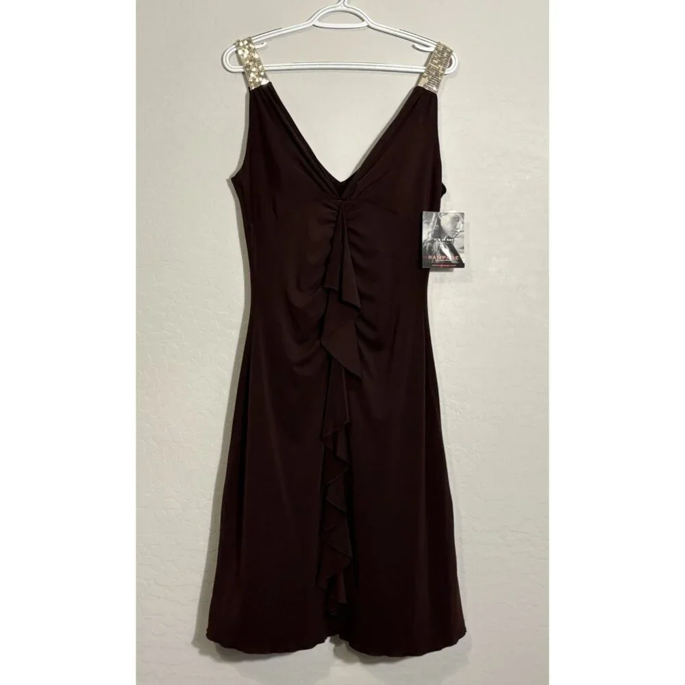 Rampage NWT Y2K Bodycon Coquette Bling‎ Strap Dress size Large Vintage 2000’s.